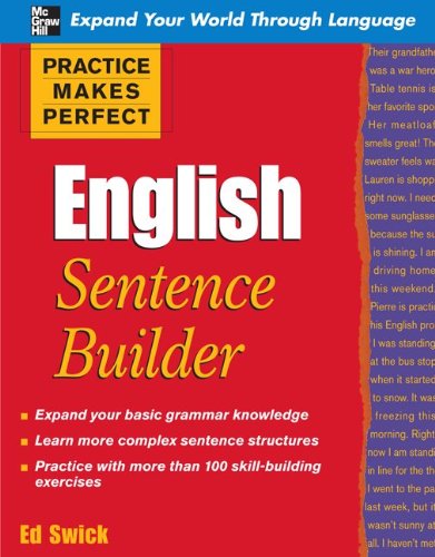 English sentence builder ed swick 2009