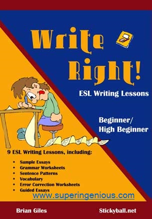write right ESL writing lessons