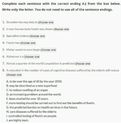 IELTS 14 Reading Questions Types-10