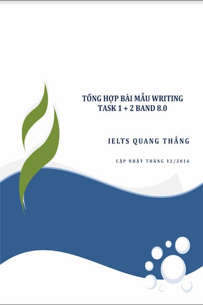 IELTS Writing Band 8.0 Task 1+2