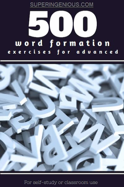 Word Formation Pdf Exercises