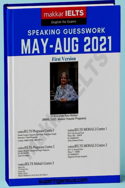 Makkar IELTS Speaking Guesswork 2021 (May-Agu)